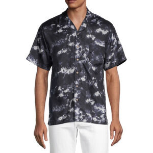 Trunks Surf + Swim Waikiki Tie-Dye Shirt Black Size S 1822